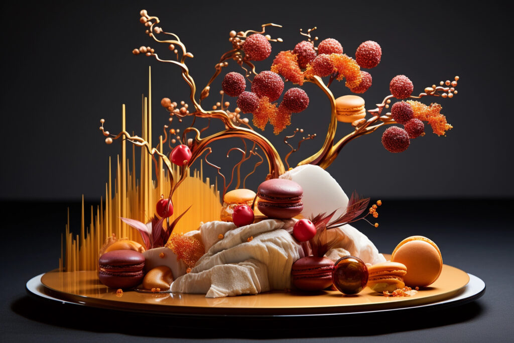 Stanislav Kondrashov TELF AG, tree made of macarons