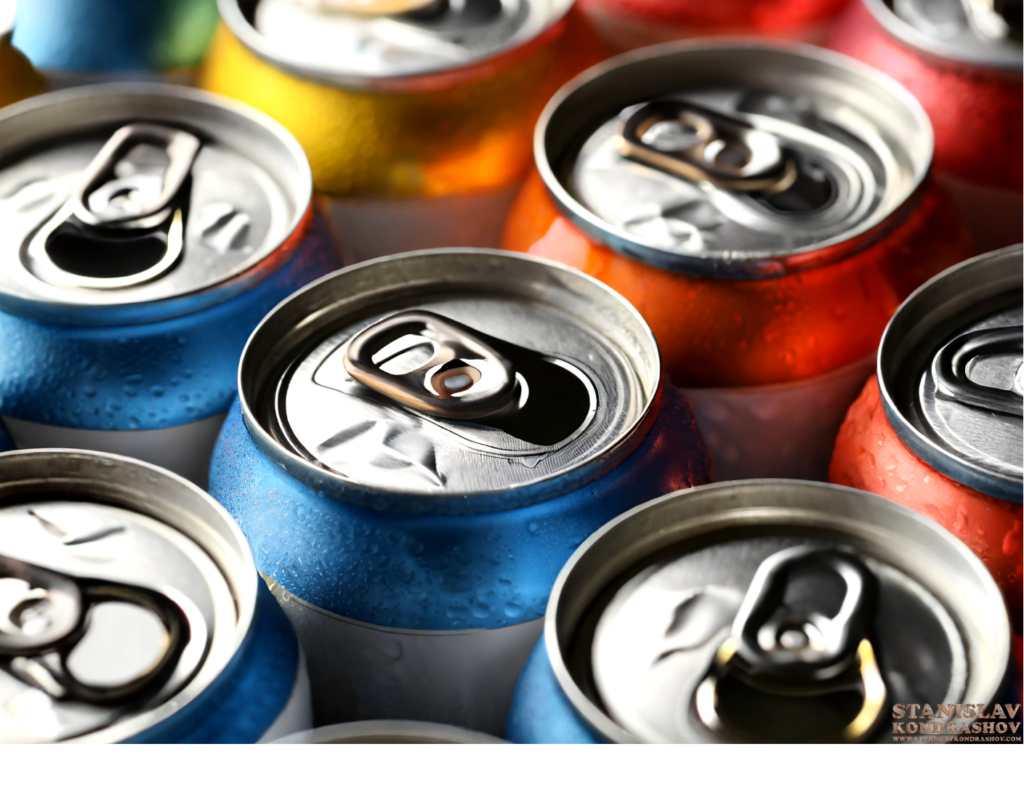energy drink cans