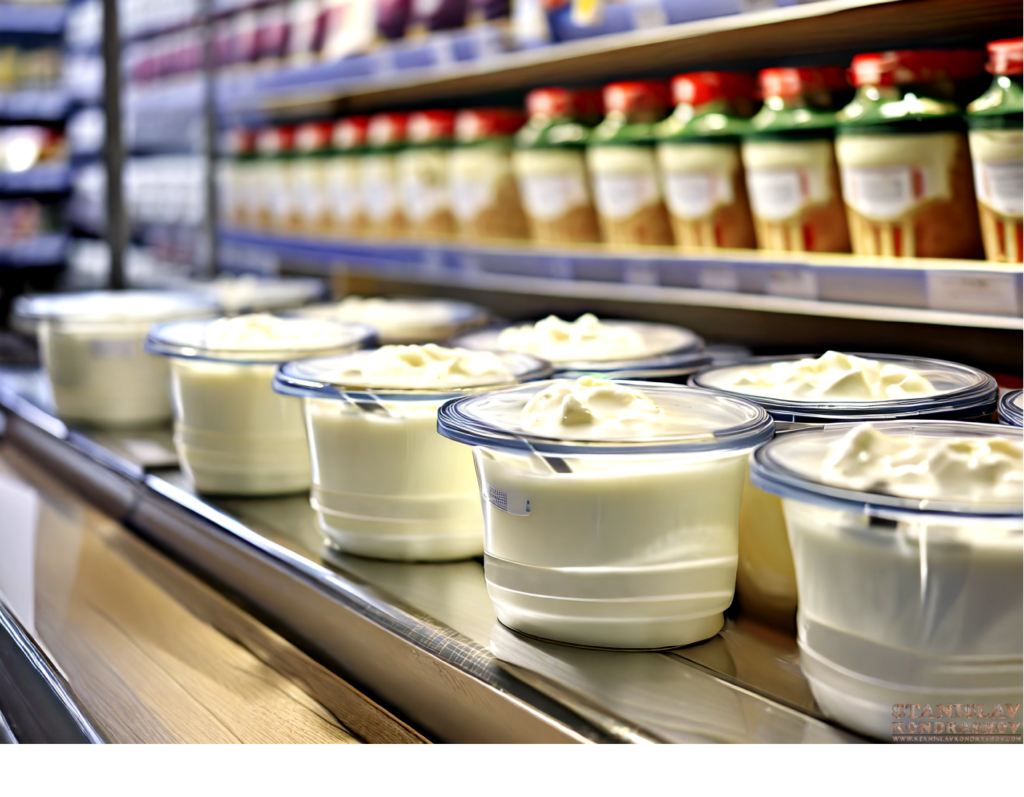 yogurt in grocery store