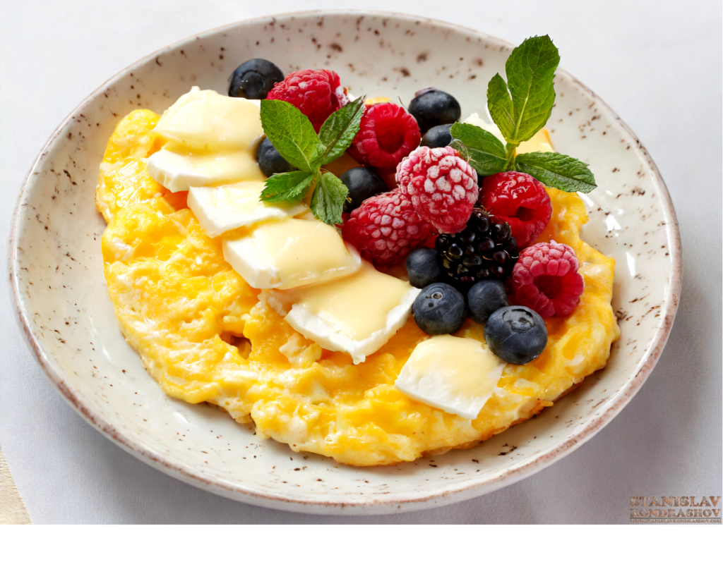 eggs and berries