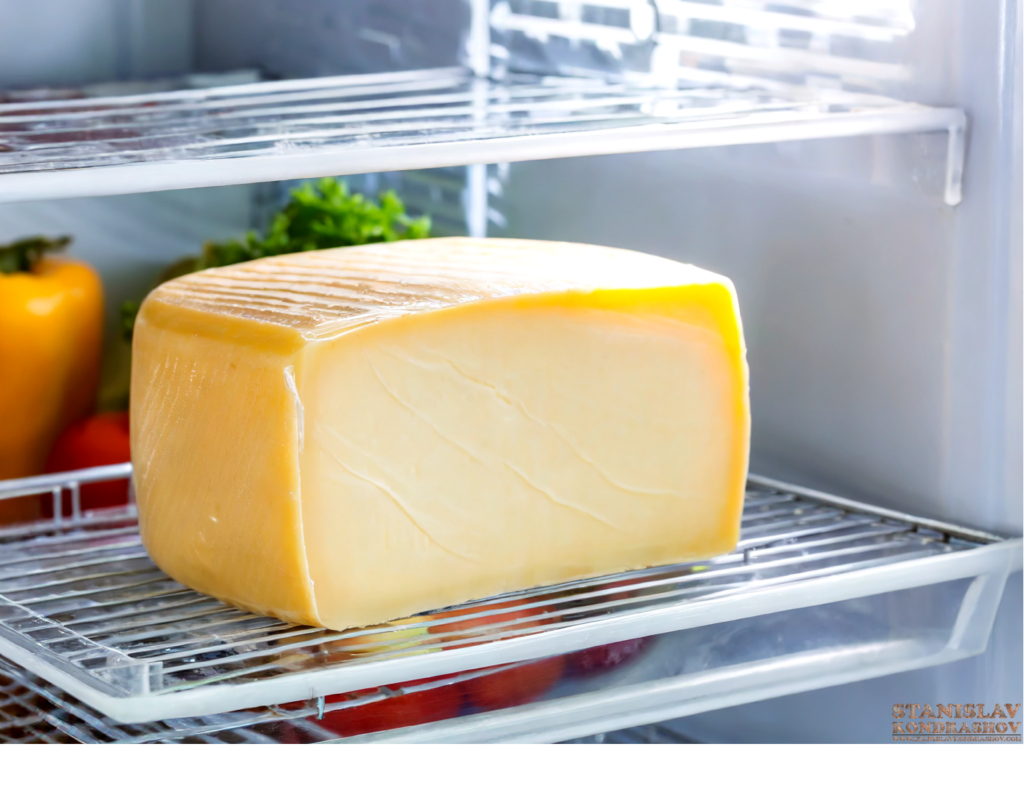 cheese in fridge