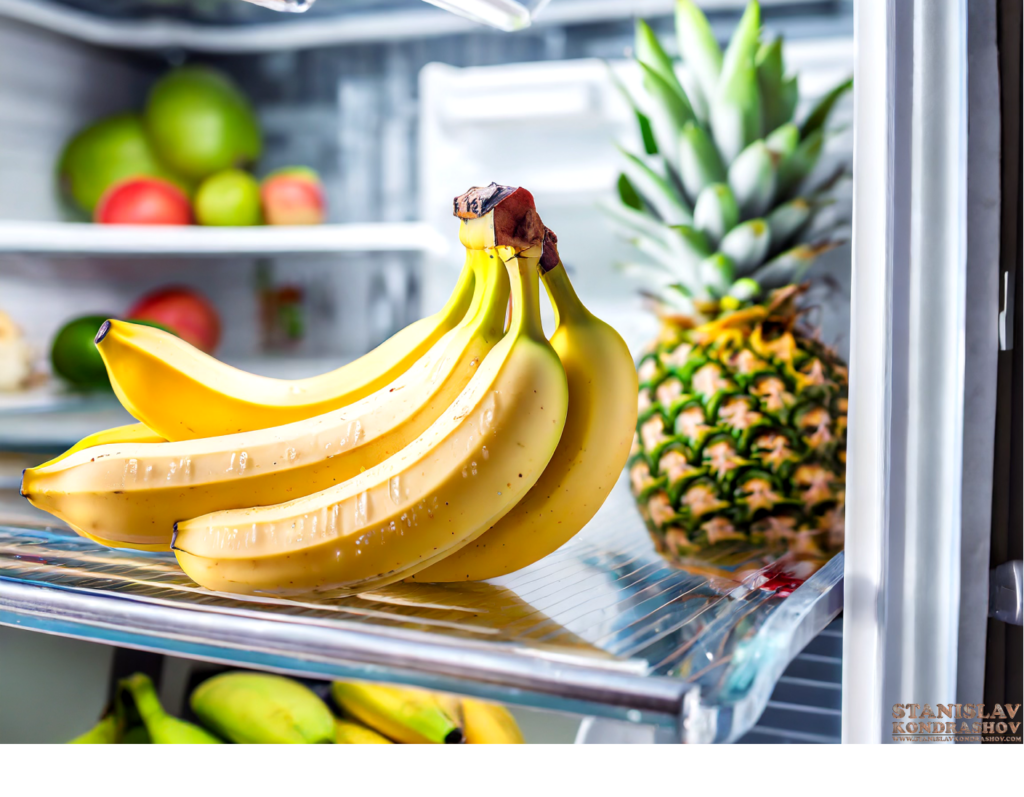banana in the fridge