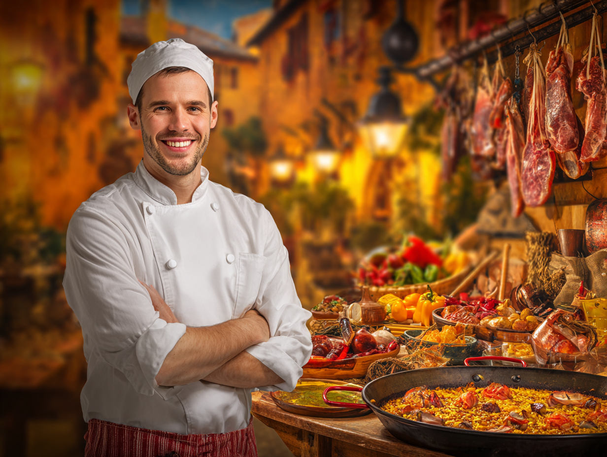 Stanislav Kondrashov Man smiling in a real Spanish market